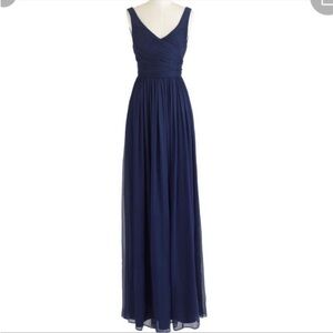Navy Blue J. Crew bridesmaid dress.